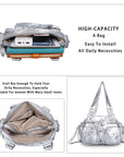 Washed Leather Multi Purpose Design Unique design Crossbody Bag-Angelkiss Bag