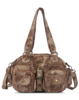 Washed Leather denim design Handbag Unique Style For Women Crossbody Bag