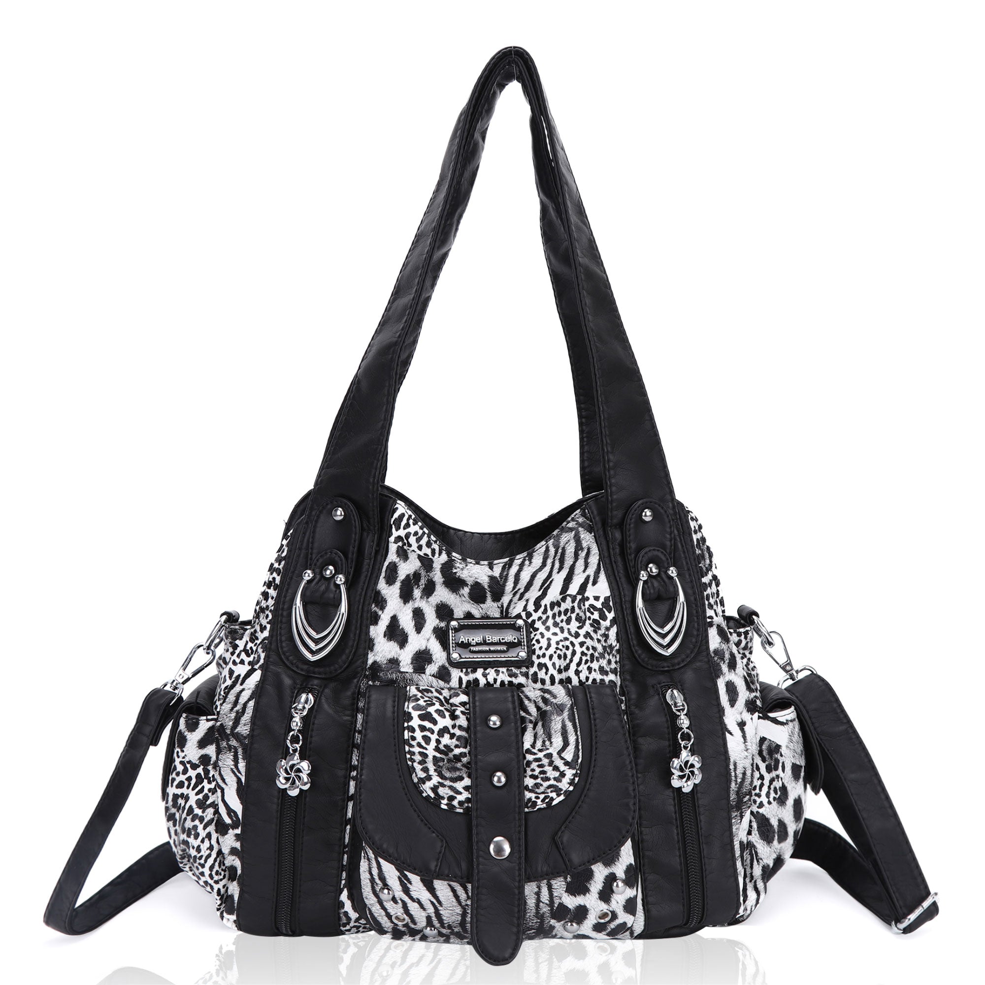 Tote solid color retro tie-dye spacious unique texture of the wandering bag-Angelkiss Bag