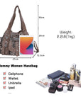 Tote solid color retro tie-dye spacious unique texture of the wandering bag-Angelkiss Bag