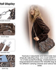 Tote solid color retro tie-dye spacious unique texture of the wandering bag-Angelkiss Bag