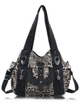 Tote solid color retro tie-dye spacious unique texture of the wandering bag-Angelkiss Bag