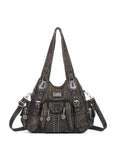 Structured Eco-Friendly Shoulder & Crossbody Bag with Multi-Pockets