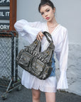 Retro Soft PU Work Shoulder Bag