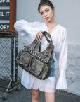 Retro Soft PU Work Shoulder Bag