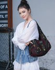 Hobo Bum Shoulder Bag, wash nylon leopard multi-purpose design shoulder bag
