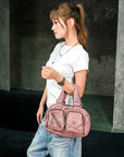 Vintage Green Handbag & Wallet Set|Large Capacity Tote for Women