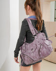 Vintage Textured Vegan Leather Bag – Subtle Luxury
