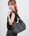 Bolso hobo retro multicompartimentos de gran capacidad para mujer | Bolso Angel Kiss