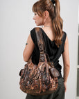 Vintage Slouchy Moto Shoulder Purse