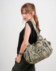 Vintage Slouchy Moto Shoulder Purse