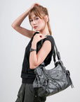 Vintage Textured Vegan Leather Bag – Subtle Luxury