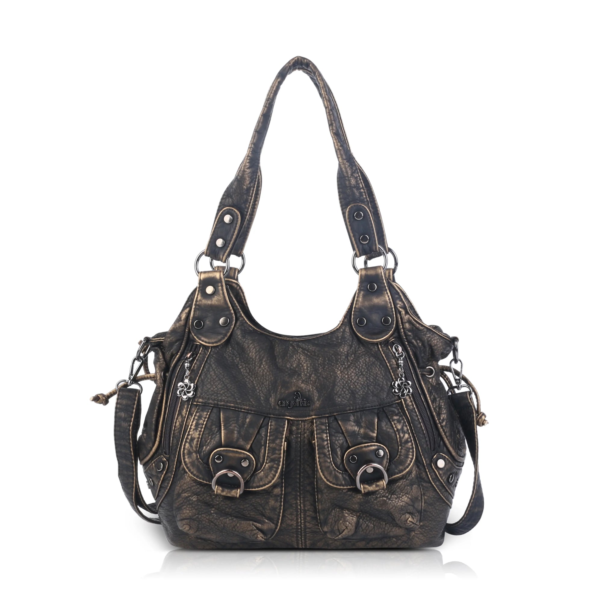 Angelkiss Urban Wash Leather Shoulder Bag