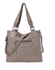 Soft Washed PU Leather Shoulder Crossbody Handbags