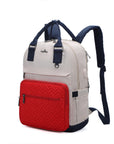 large capacity splicing daily convenient computer backpack for men and women搜料亿没得-Angelkiss Bag