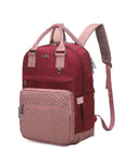 large capacity splicing daily convenient computer backpack for men and women搜料亿没得-Angelkiss Bag