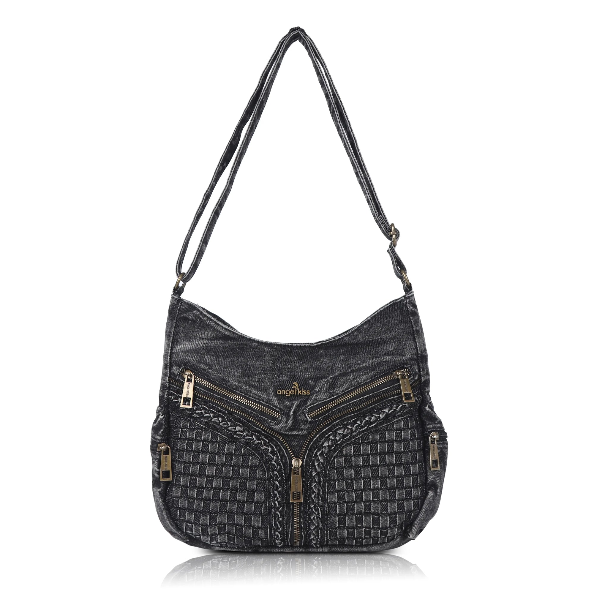 Large Size Street-Style Vintage Washed Denim Bag for Women