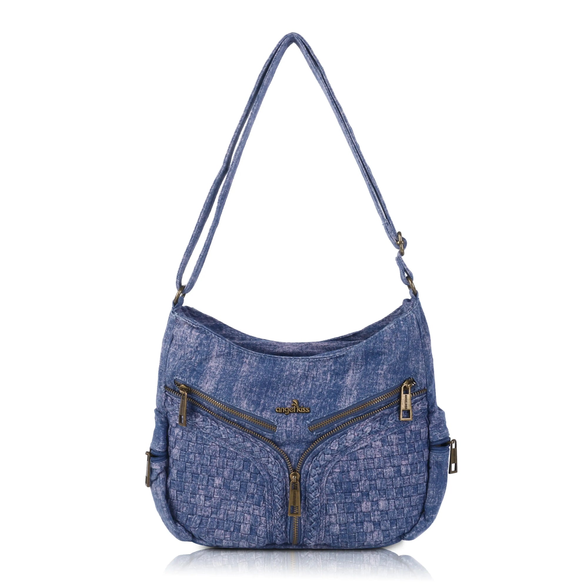 Large Size Street-Style Vintage Washed Denim Bag for Women