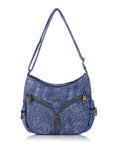 Large Size Street-Style Vintage Washed Denim Bag for Women
