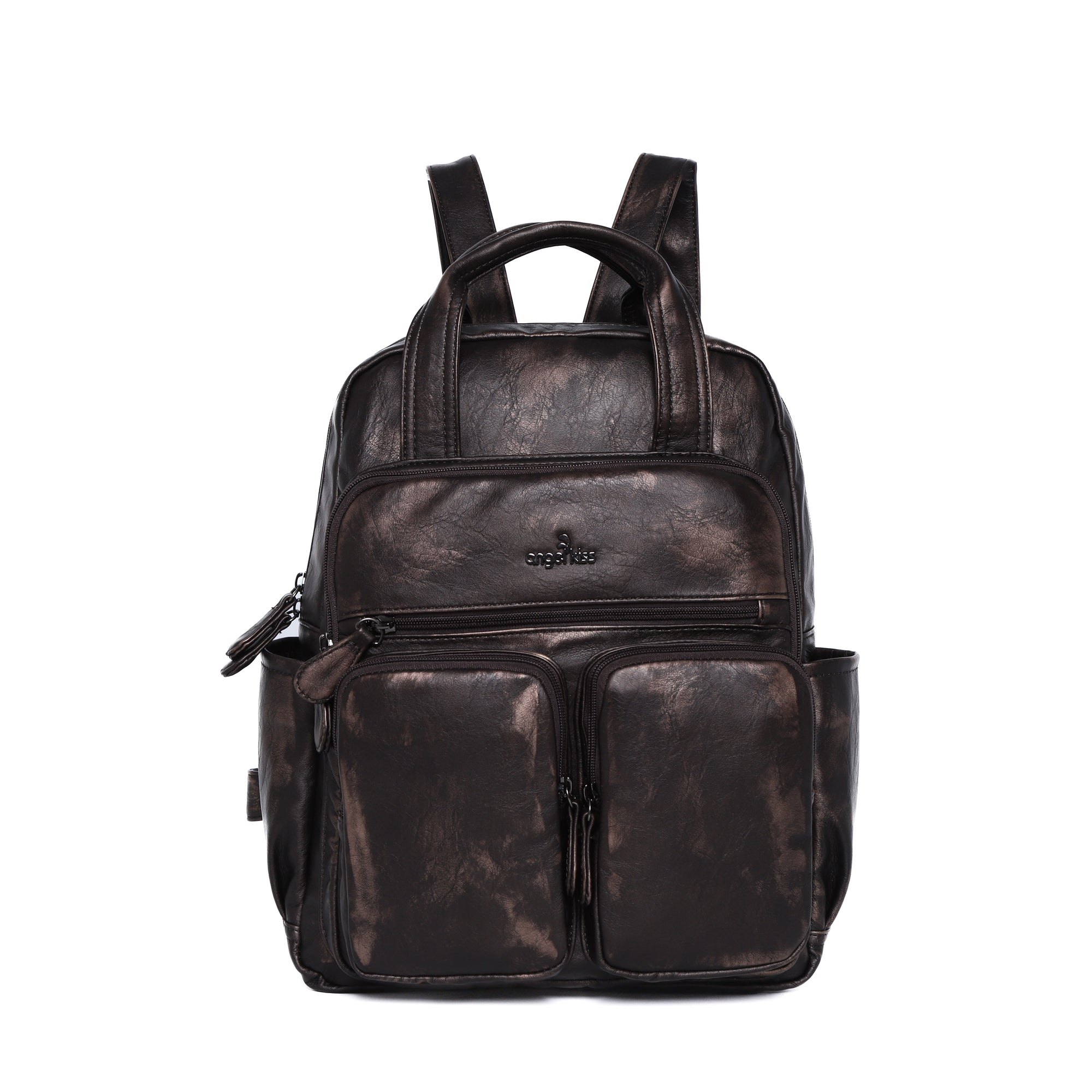 Retro large capacity stylish comfortable durable backpack-Angelkiss Bag