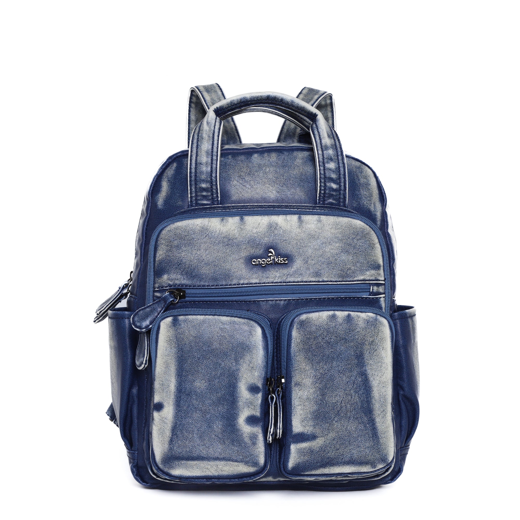 Retro large capacity stylish comfortable durable backpack-Angelkiss Bag