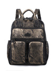 Retro large capacity stylish comfortable durable backpack-Angelkiss Bag
