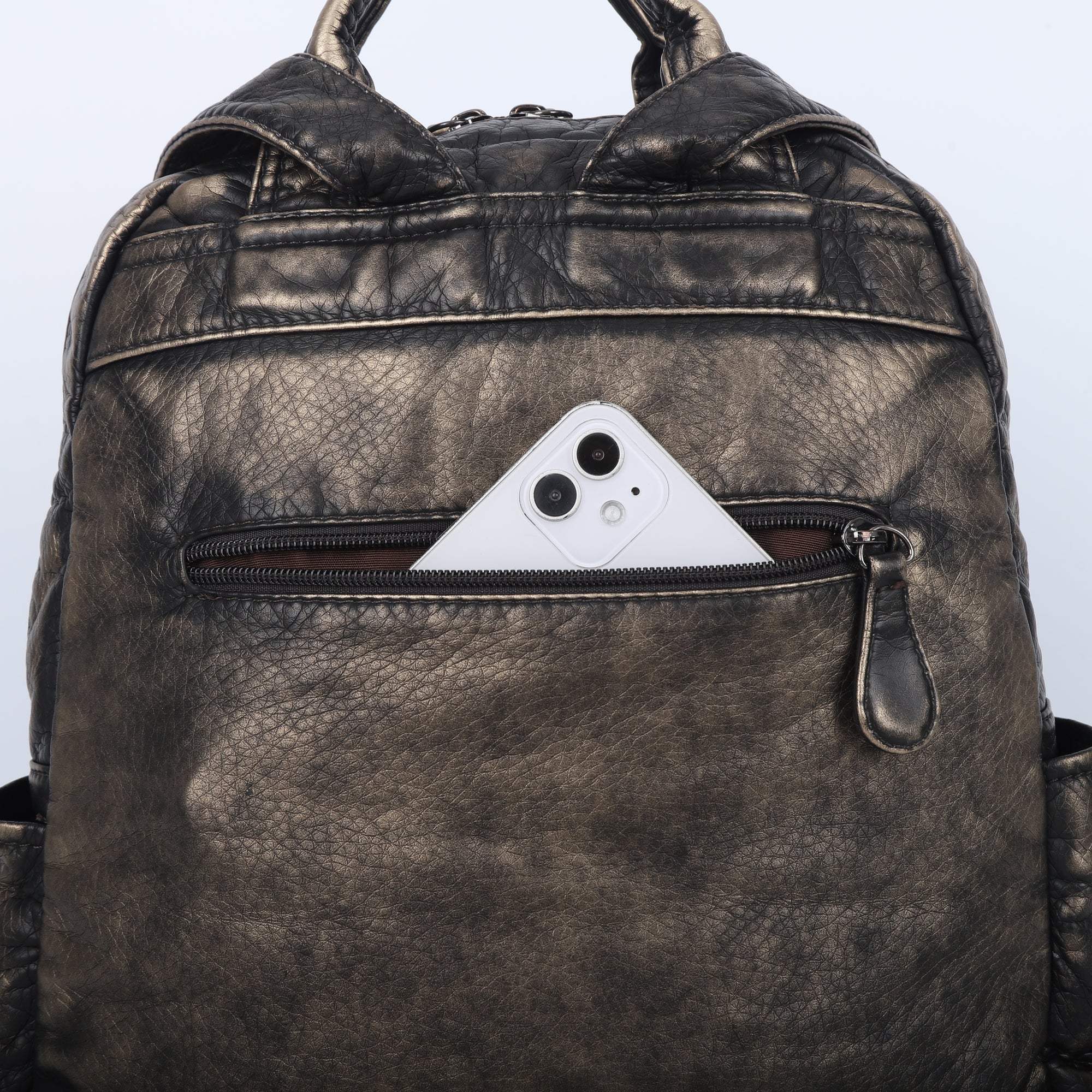 Retro large capacity stylish comfortable durable backpack-Angelkiss Bag