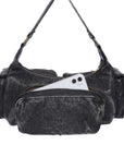 woman Retro Denim three-dimensional light luxury chic daily dinner party handbag-Angelkiss Bag