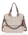Vegan PU Leather Tote Shoulder Bag, Large Capacity – Ideal for Work, School, Business & Travel