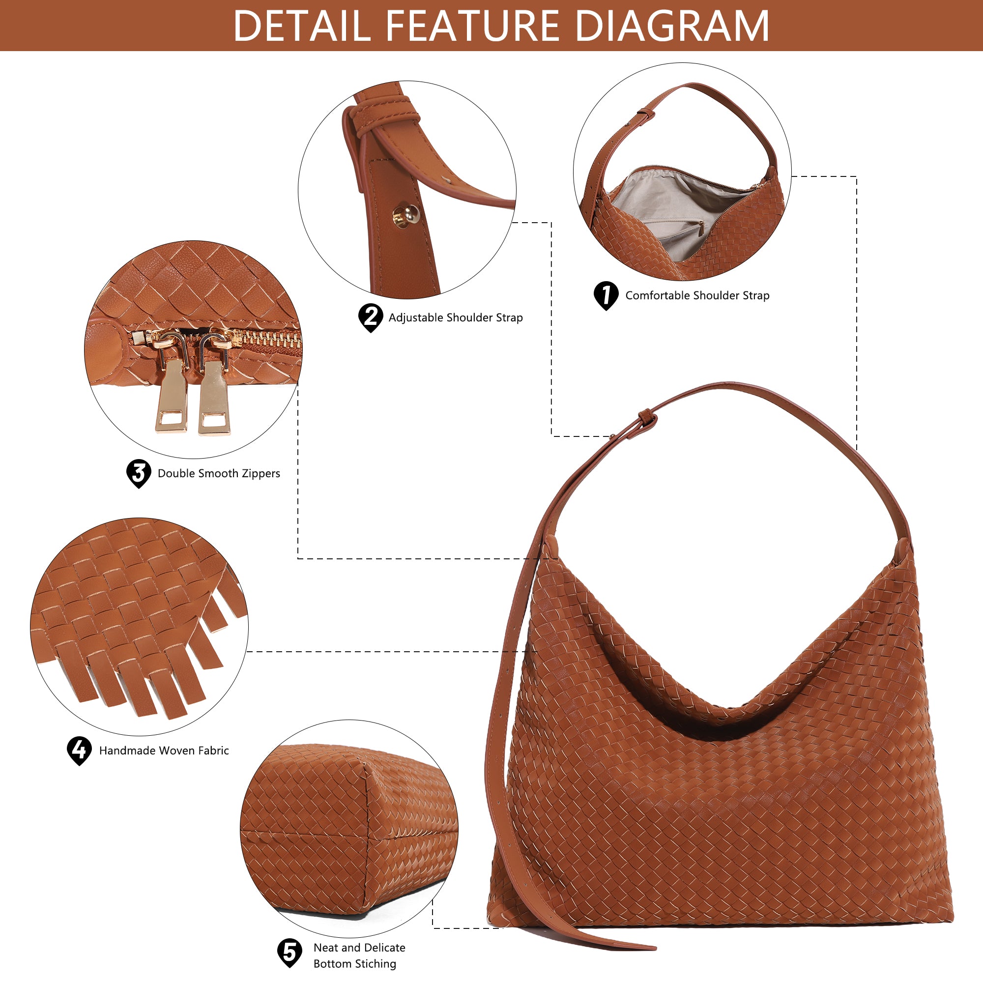 Angel Kiss vintage woven bag women's tote bag-Angelkiss Bag