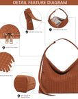 Angel Kiss vintage woven bag women's tote bag-Angelkiss Bag