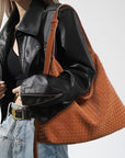 Angel Kiss vintage woven bag women's tote bag-Angelkiss Bag