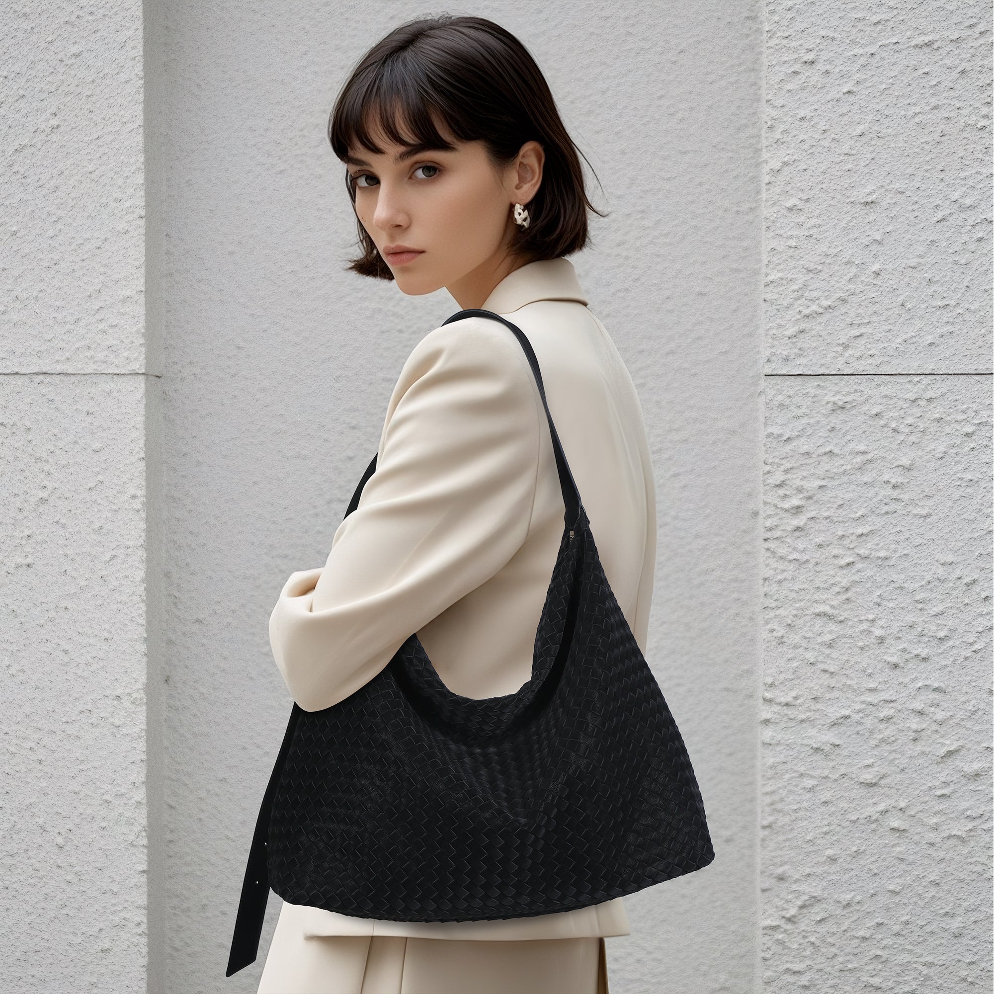 Angel Kiss vintage woven bag women's tote bag-Angelkiss Bag