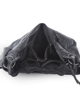 Vintage-Inspired Vegan Leather Shoulder Bag with Multi-Pocket Design