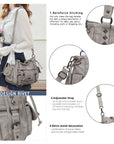 Vintage Studded Vegan Leather Everyday Bag | Custom Hardware