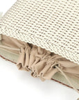 Boho Vintage Woven Beige Beach Tote Bag