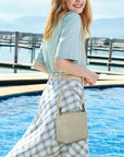 Boho Vintage Woven Beige Beach Tote Bag