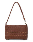 Vintage Versatile Woven Brown Shoulder & Handbag