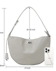 Angelkiss Vegan Crescent Bag | Convertible Multipurpose Vegan Leather Crossbody/Shoulder Bag