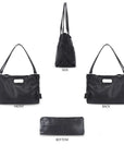 Urban Commuter Vegan Leather Tote/Shoulder Bag