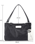 Urban Commuter Vegan Leather Tote/Shoulder Bag