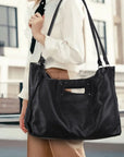 Urban Commuter Vegan Leather Tote/Shoulder Bag