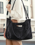 Urban Commuter Vegan Leather Tote/Shoulder Bag