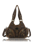 Retro tie-dye adjustable chic shopping tote