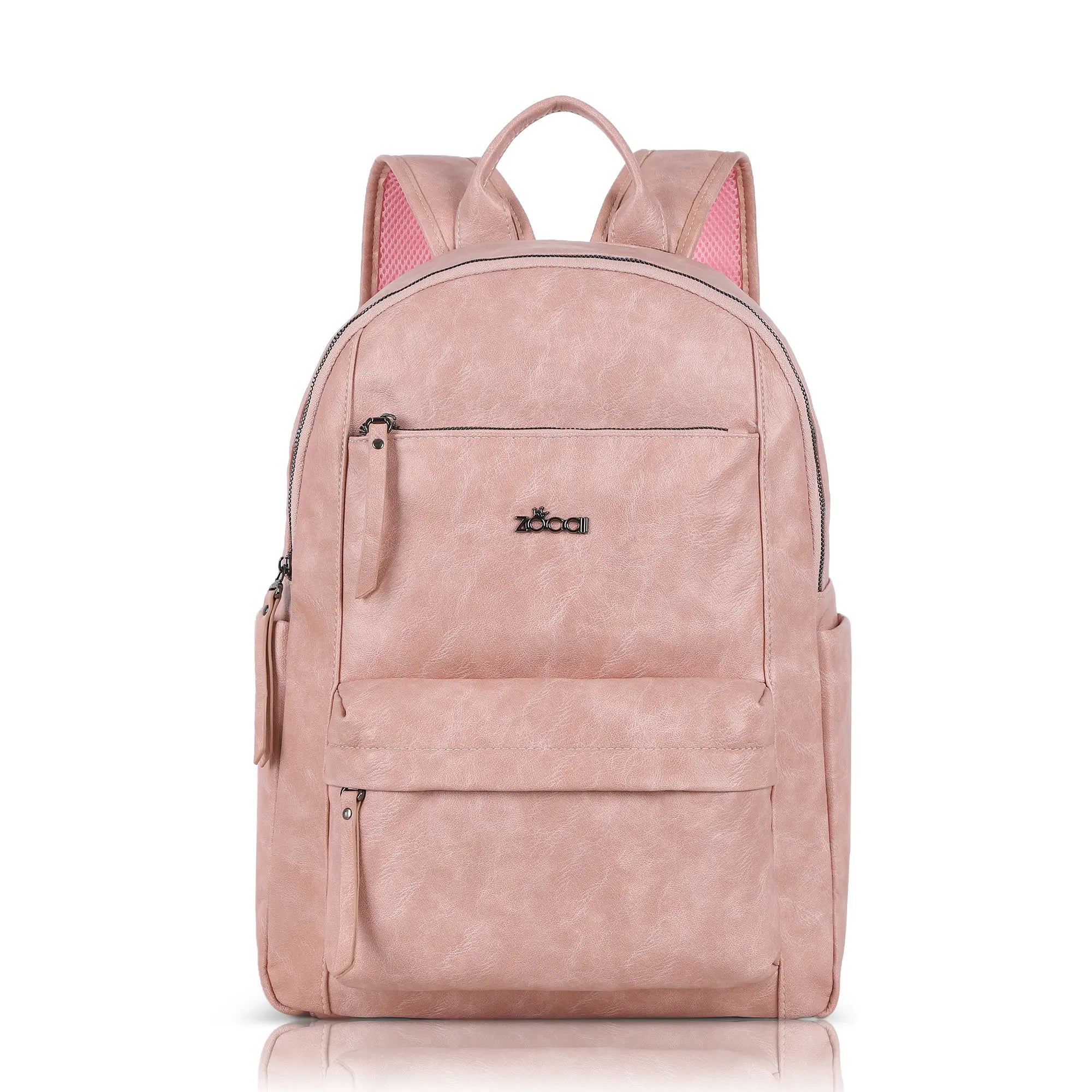 backpack pink leather Luxurious CHANEL Coral Duma and other essentials Woman Leather Backpack Lady Anne