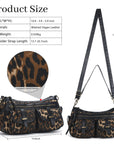 Classic fashion leopard print diagonal shoulder bag Tote purse