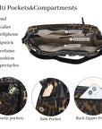 Classic fashion leopard print diagonal shoulder bag Tote purse
