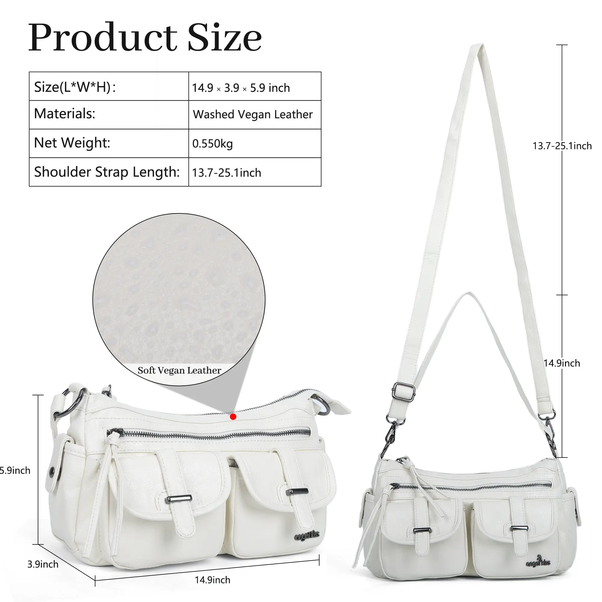 Simple personality crossbody  purse shoulder bag  handbags