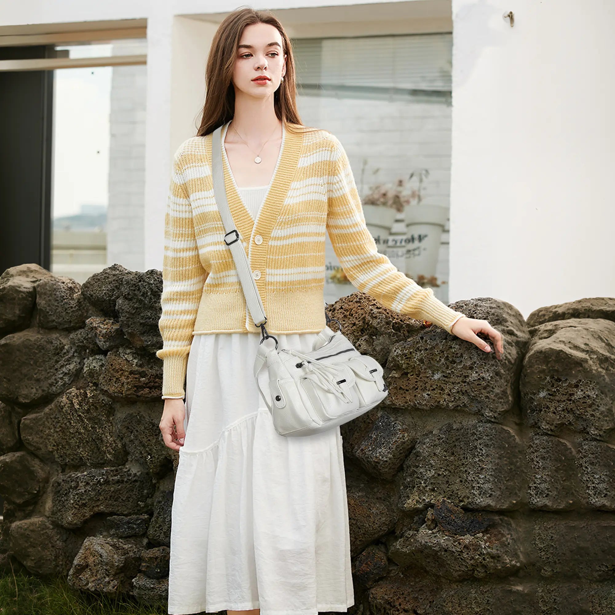 Simple personality crossbody  purse shoulder bag  handbags