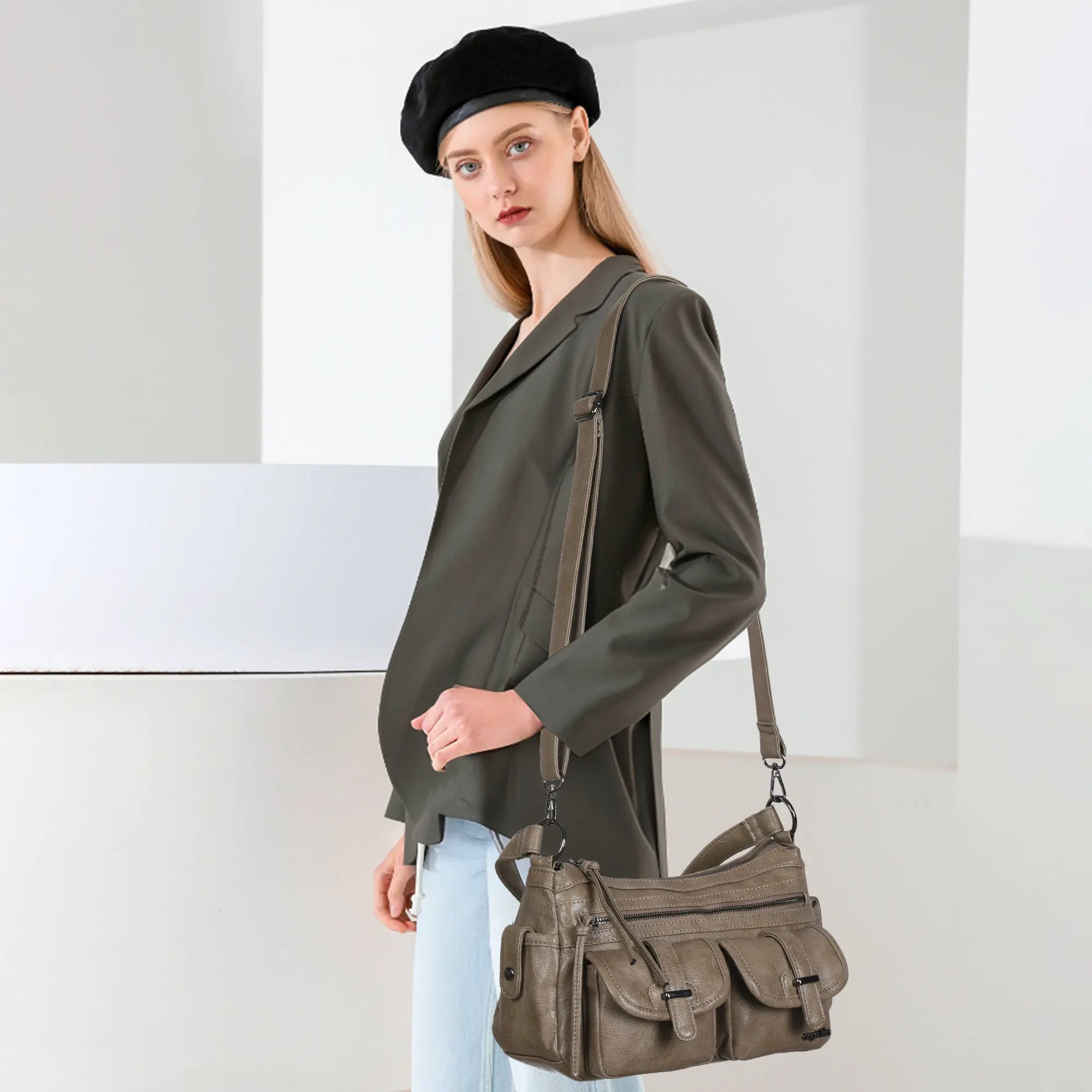 Simple personality crossbody  purse shoulder bag  handbags